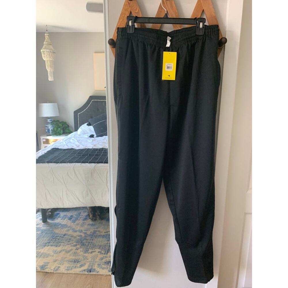 NWT Men's Diadora Black Sweatpants SZ XL